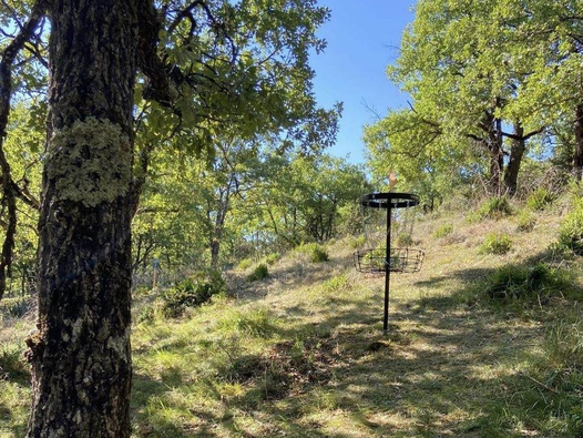 Vue sur le disc golf